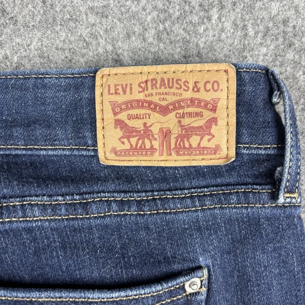 Levi's 715 Bootcut Jeans Women's‎ 32 Dark Wash Western Blue Denim Casual Rodeo